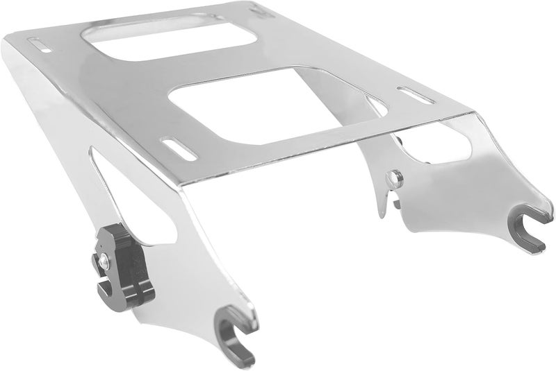 SWESGI SWESG Detachable Two-Up Tour Trunk Rack Mounting Luggage Rack Fit for Harley Davidson Touring, Tour Trunk Rack Compatible for Street Glide Road Glide Road King Electra Glide 2014-2023 (Chrome-2) - Image 2